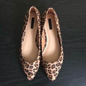 Women Leopard Print Pointed Flats